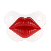 Load image into Gallery viewer, Silicone Baby and infant Microphone Red Lip Pacifier